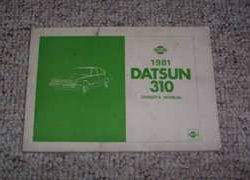 1981 Datsun 310 Owner's Manual