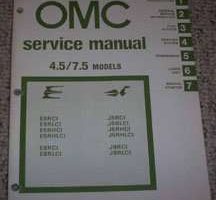 1981 Johnson 4.5 & 7.5 HP Models Service Manual