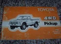1981 Toyota 4WD Pickup Owner's Manual