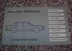 1981 Audi 5000 Owner's Manual