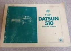 1981 Datsun 510 Owner's Manual