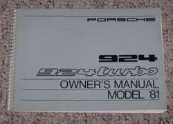 1981 Porsche 924 & 924 Turbo Owner's Manual