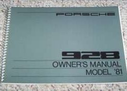1981 Porsche 928 Owner's Manual