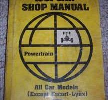 1981 Mercury Zephyr Powertrain Service Manual