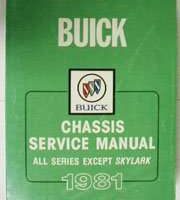 1981 Buick Regal Chassis Service Manual