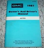 1981 GMC Astro 95 Heavy Duty Truck Owner's Manual