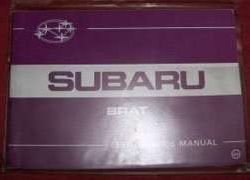 1981 Subaru Brat Owner's Manual