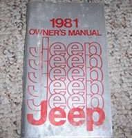 1981 Jeep CJ-5 & CJ-7 Owner's Manual