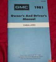 1981 GMC Caballero Owner's Manual