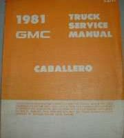 1981 GMC Caballaro Service Manual