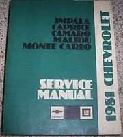 1981 Chevrolet Malibu Service Manual