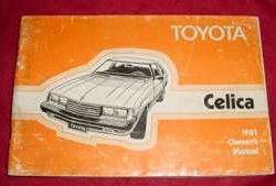 1981 Toyota Celica Owner's Manual