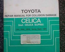 1981 Toyota Celica Supra Collision Damage Repair Manual