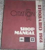 1981 Chevrolet Citation Service Manual
