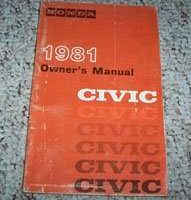 1981 Honda Civic Owner's Manual