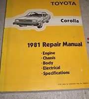1981 Toyota Corolla Owner's Manual