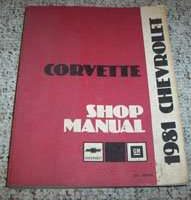 1981 Chevrolet Corvette Shop Service Repair Manual