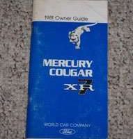1981 Mercury Cougar XR7 Owner's Manual