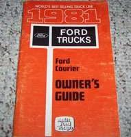 1981 Ford Courier Owner's Manual