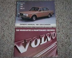1981 Volvo 240 DL, GL & GLT Owner's Manual Set
