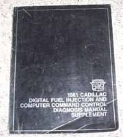 1981 Cadillac Deville Digital Fuel Injection & Computer Command Control Diagnosis Manual Supplement