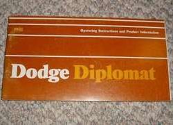 1981 Dodge Diplomet Owner's Manual