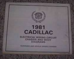 1981 Cadillac Eldorado & Seville Diesel Chassis Foldout Electrical Wiring Circuit Diagrams Manual