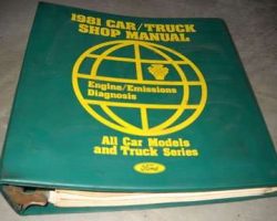 1981 Ford Econoline E-100, E-150, E-250 & E-350 Engine/Emissions Diagnosis Service Manual