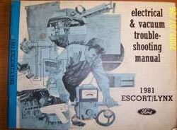 1981 Ford Escort Electrical Wiring Diagrams Troubleshooting Manual
