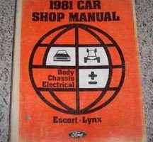1981 Ford Escort Body, Chassis & Electrical Service Manual