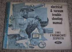 1981 Ford Fairmont Electrical Wiring Diagrams Troublshooting Manual