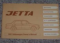 1981 Volkswagen Jetta Owner's Manual