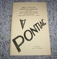1981 Pontiac LeMans & Grand LeMans Owner's Manual