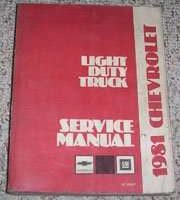 1981 Chevrolet Silverado Light Duty Truck Service Manual