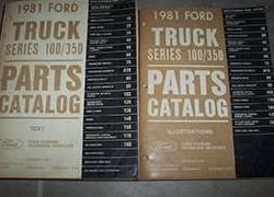1981 Ford Bronco Parts Catalog Text & Illustrations