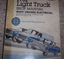 1981 Ford F-250 Truck Body, Chassis & Electrical Service Manual