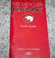 1981 Mercury Lynx Owner's Manual