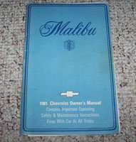 1981 Chevrolet Malibu Owner's Manual