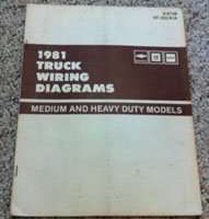 1981 Chevrolet Kodiak Medium & Heavy Duty Truck Models Wiring Diagrams Manual