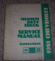1981 Chevrolet Kodiak Medium Duty Truck Service Manual Supplement