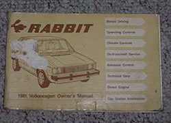 1981 Volkswagen Rabbit Owner's Manual