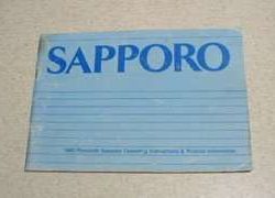 1981 Plymouth Sapporo Owner's Manual