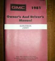 1981 GMC Suburban & Jimmy Owner's Manual