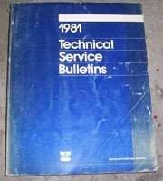 1981 Dodge Aries Technical Service Bulletin Manual