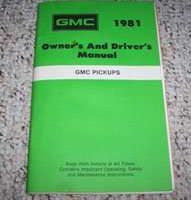 1981 GMC Pickup Truck Owner's Manual