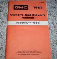 1981 GMC Medium Duty Trucks Owner's Manual