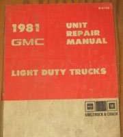 1981 GMC Light Duty Truck, Suburban & Jimmy Unit Repair Manual