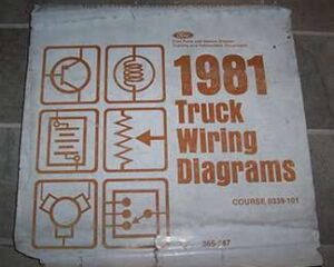 1981 Ford C-Series Truck Large Format Electrical Wiring Diagrams Manual