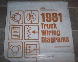 1981 Ford F-100 Truck Large Format Electrical Wiring Diagrams Manual