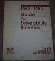 1982 Plymouth Gran Fury Guide To Driveablity Bulletins Manual